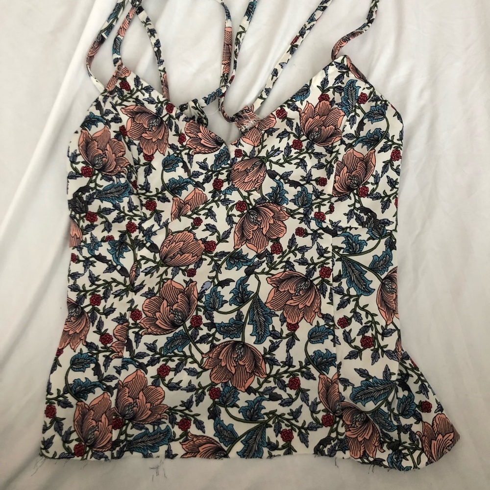 Backless Floral Cami